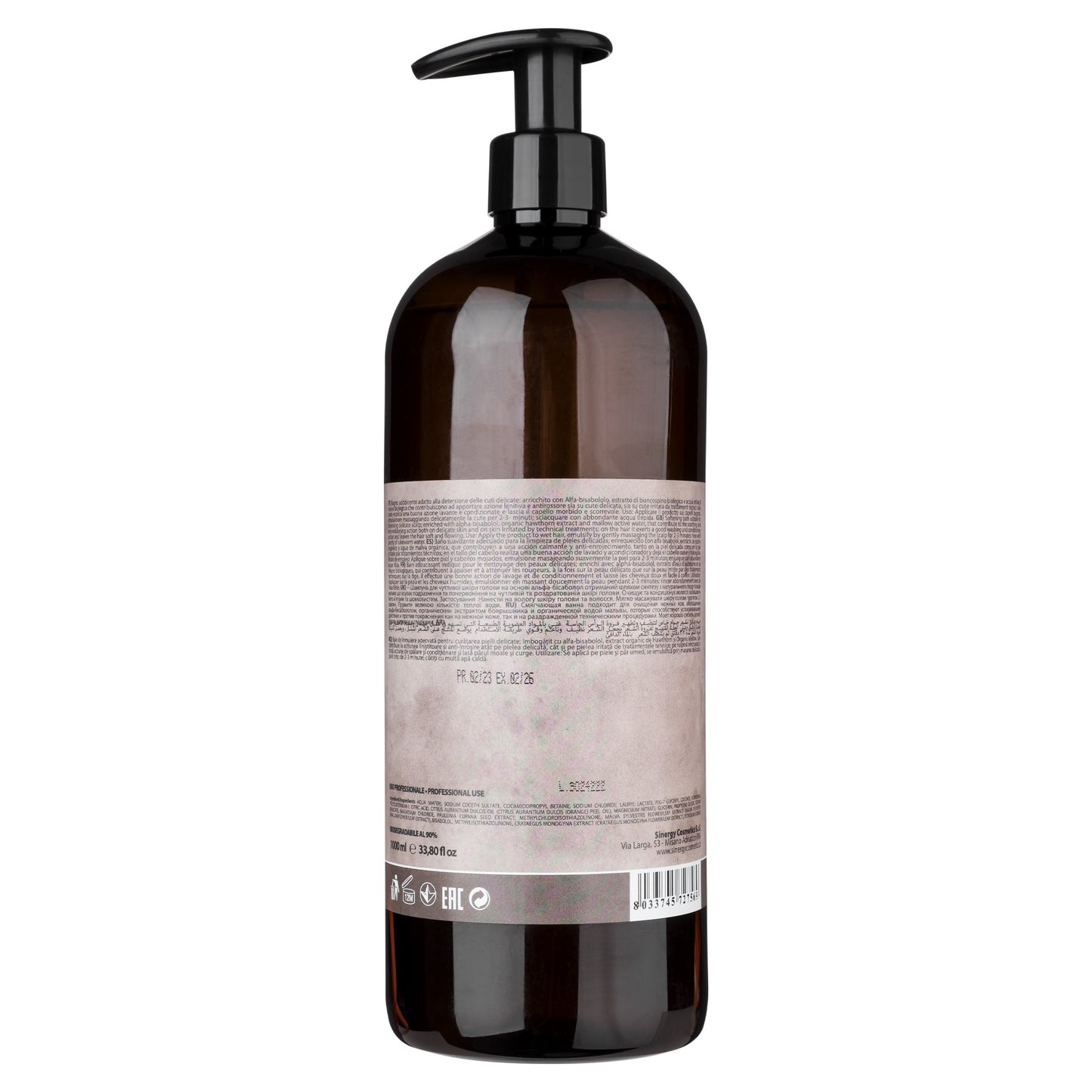 Безсульфатний шампунь для чутливої шкіри голови B.iO Sinergy 1000 мл