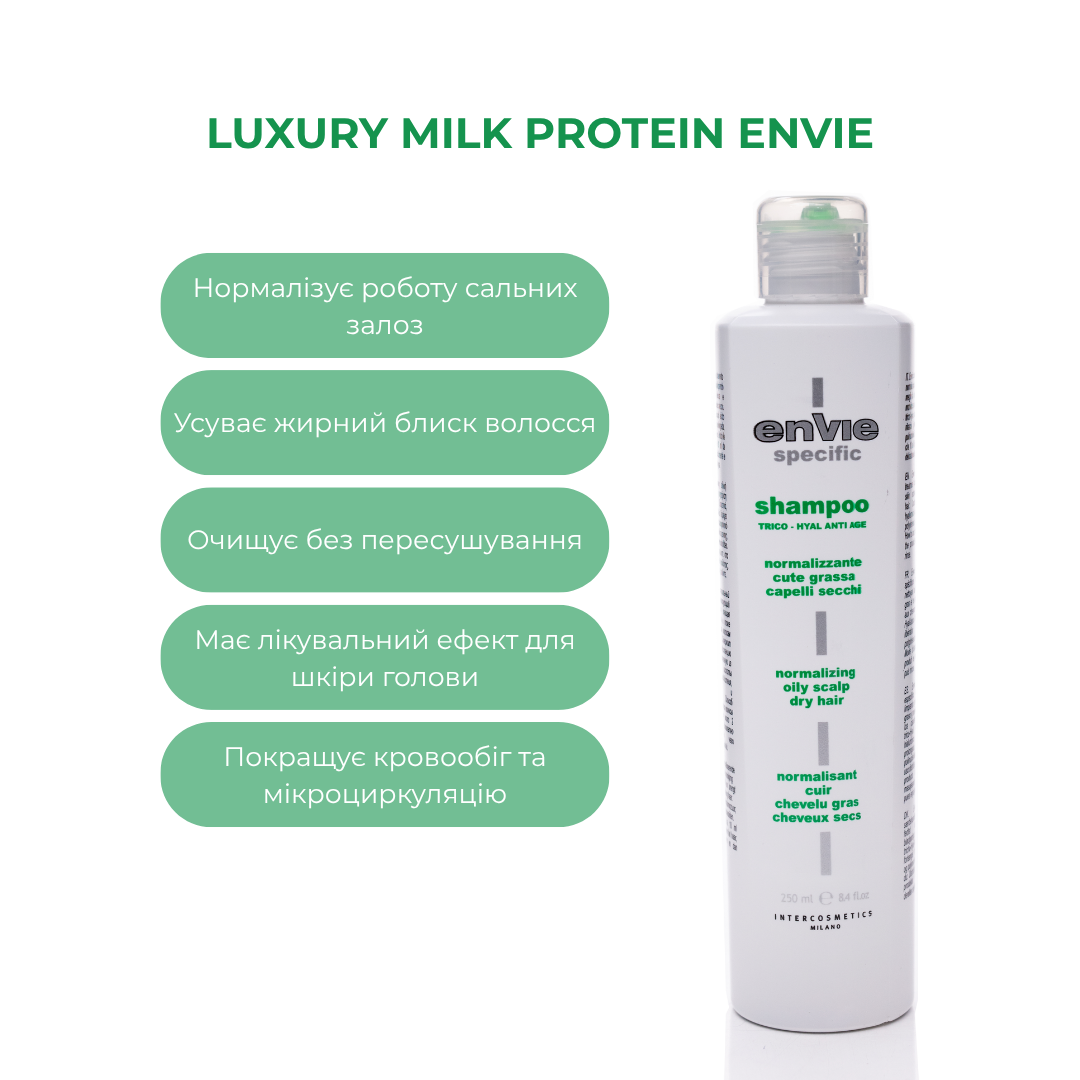 Шампунь нормалізуючий для жирної шкіри голови CONCENTREE ENVIE 250 мл