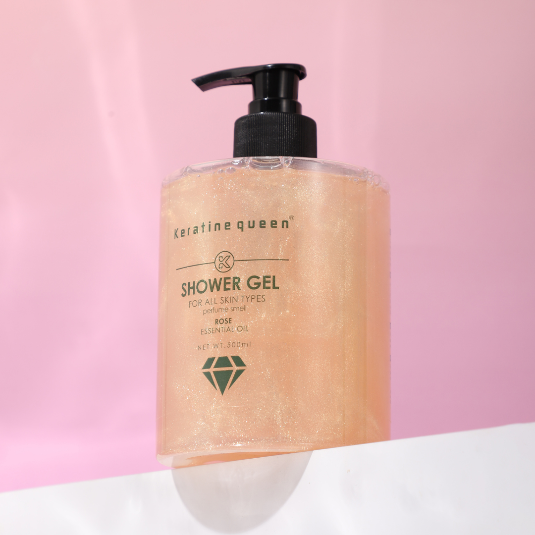 Гель для душу з олією троянди Keratin Queen, 500 мл