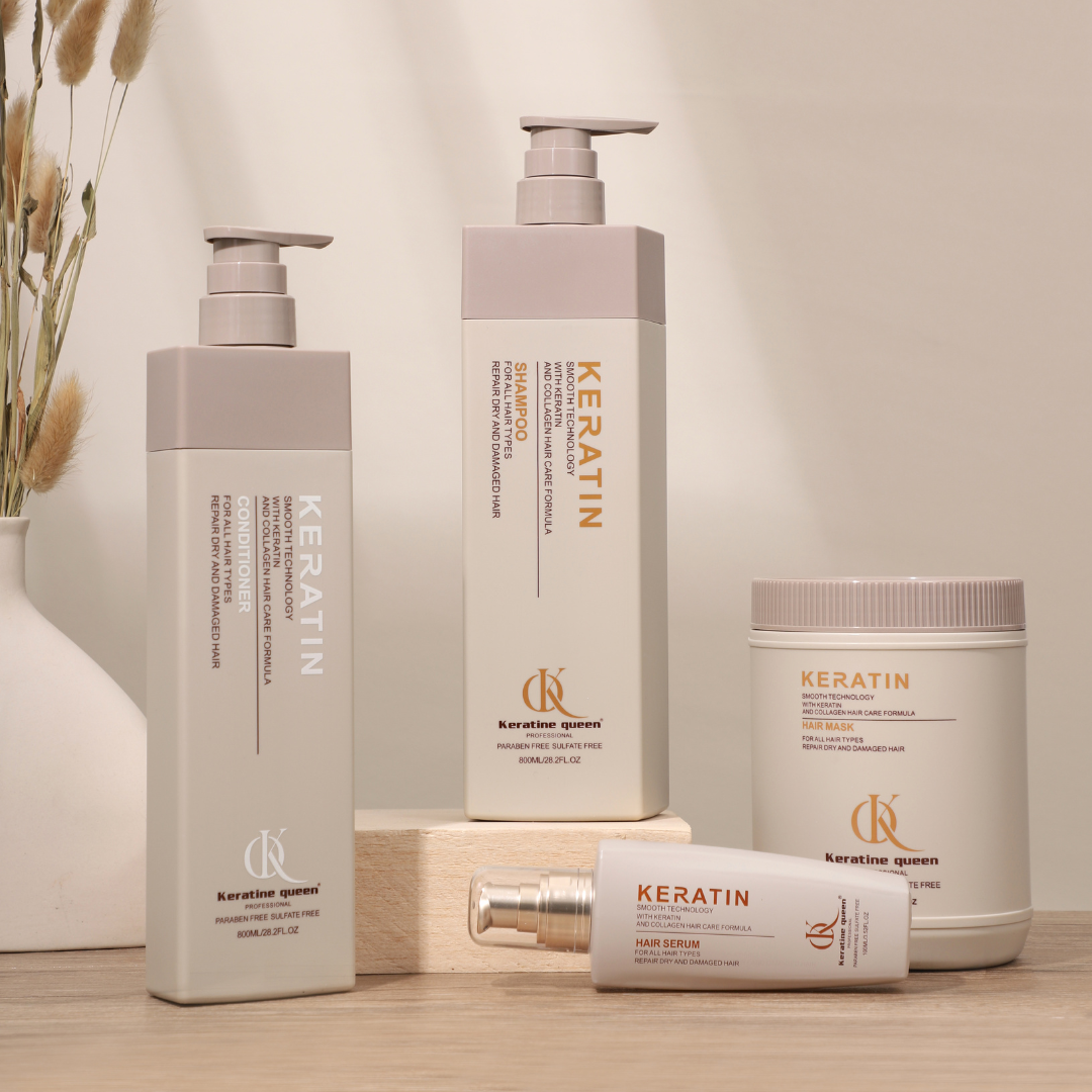 Кондиціонер для волосся після хімічних процедур з кератином Keratin Queen, 750 мл