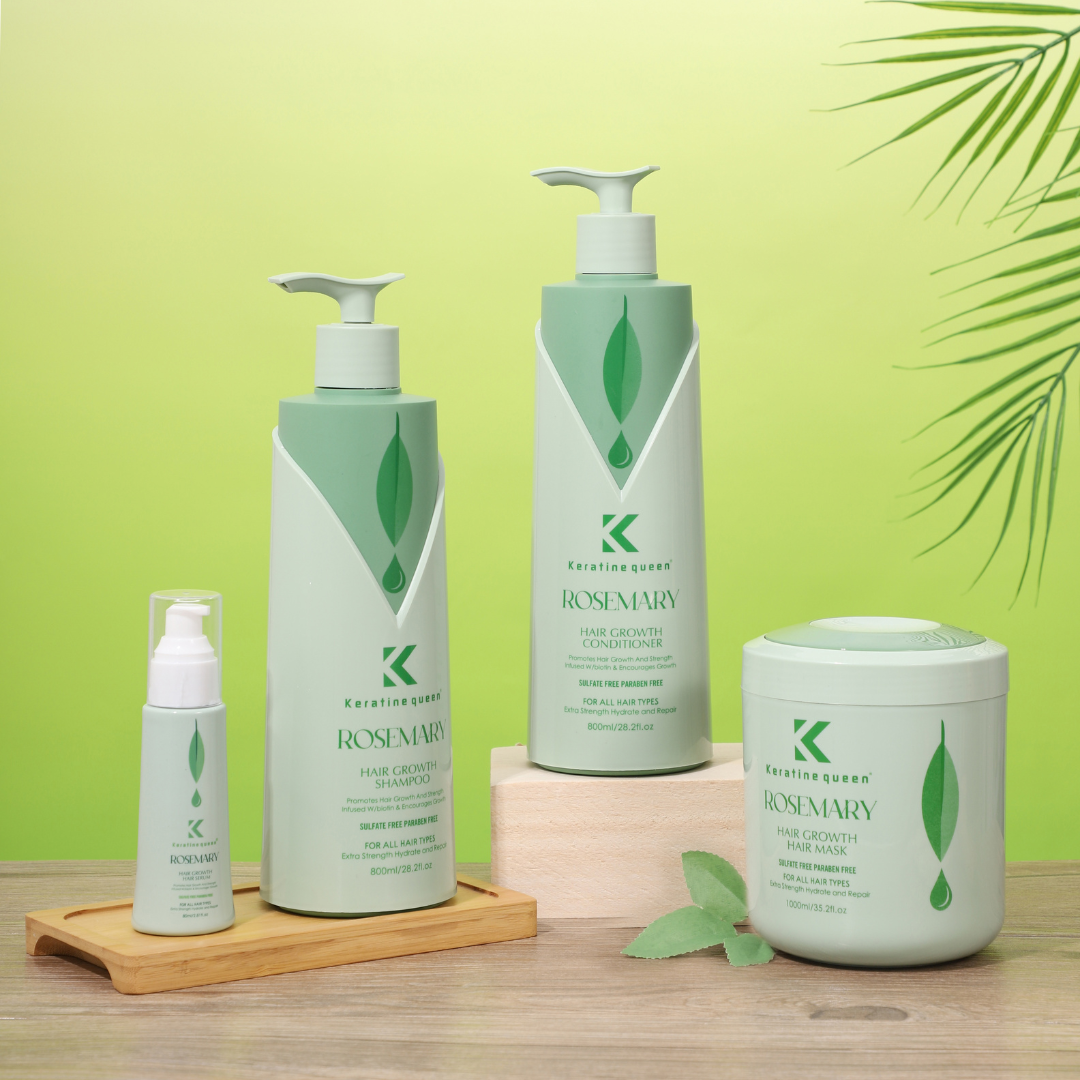 Маска для росту волося з розмарином Keratin Queen, 1000 мл