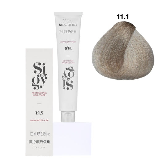 Крем-фарба для волосся Sinergy №11/1 Платиново-попелястий екстра світлий русий 100 мл