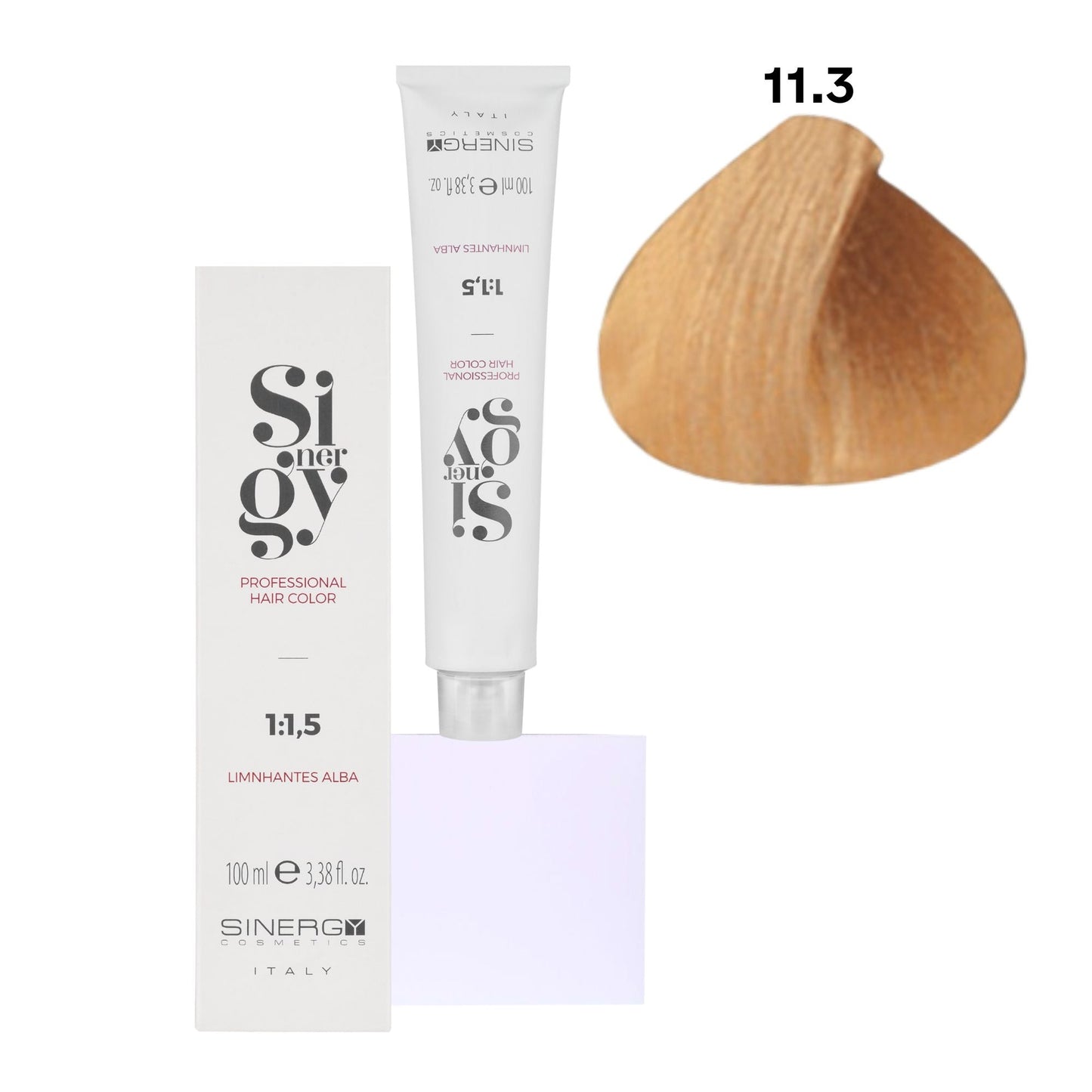 Крем-фарба для волосся Sinergy №11/3 Платиново-золотистий попелясто-світлий русий 100 мл