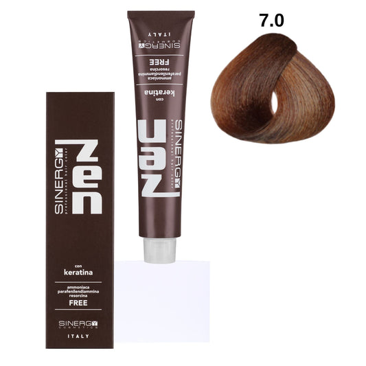 Безаміачна крем-фарба для волосся Sinergy №7/0 Русий 100 мл