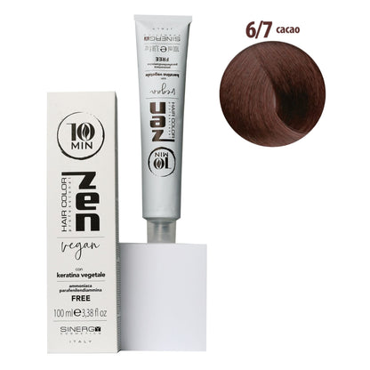Тонуюча крем-фарба для волосся Sinergy ZEN 10min 6/7 какао, 100мл