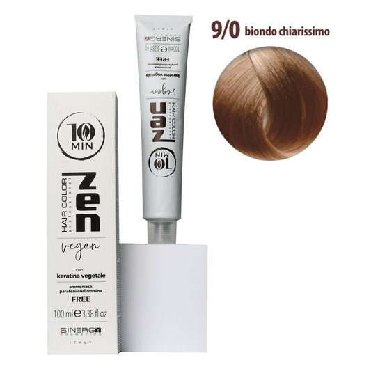 Тонуюча крем-фарба для волосся Sinergy ZEN 10min 9/0 дуже світлий блонд, 100мл