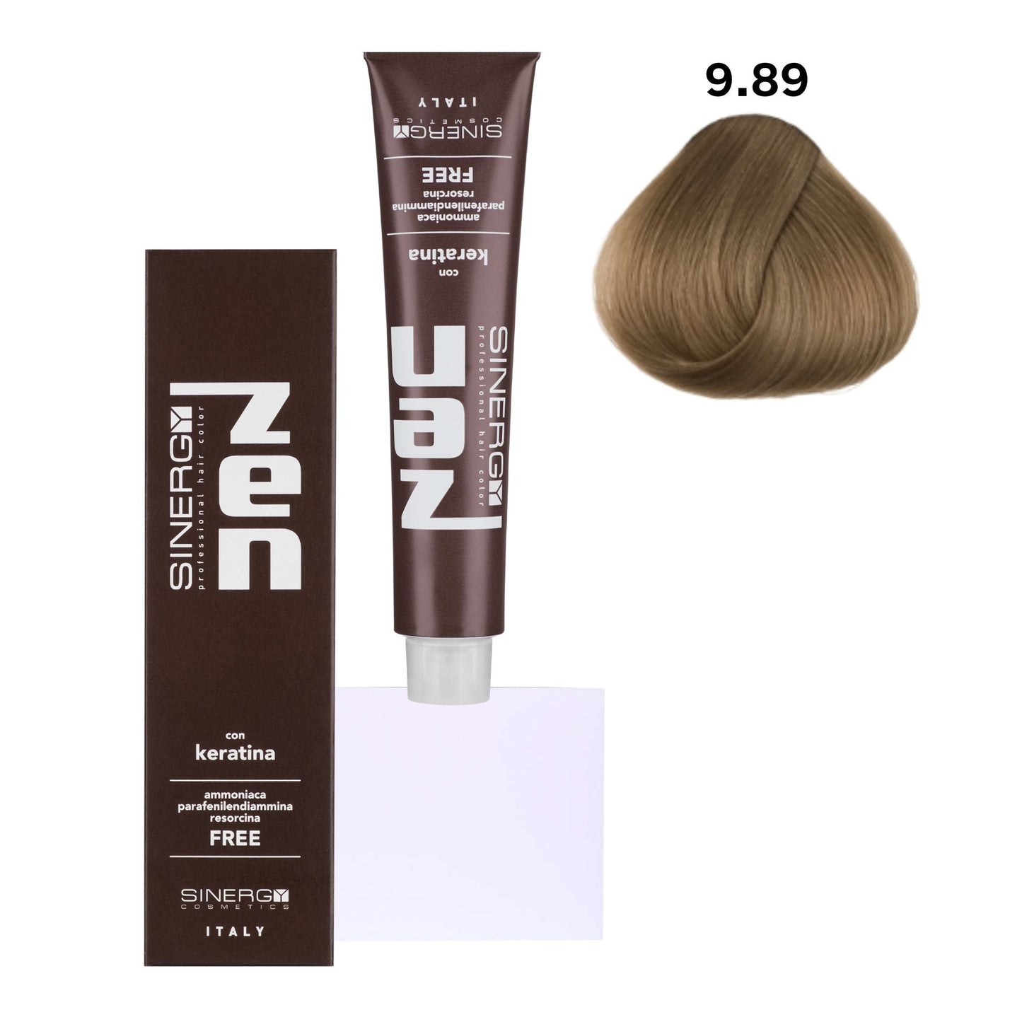 Безаміачна крем-фарба для волосся ZEN Sinergy 9/89, 100мл