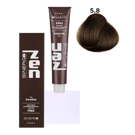 Безаміачна крем-фарба для волосся ZEN Sinergy 5/8, 100мл