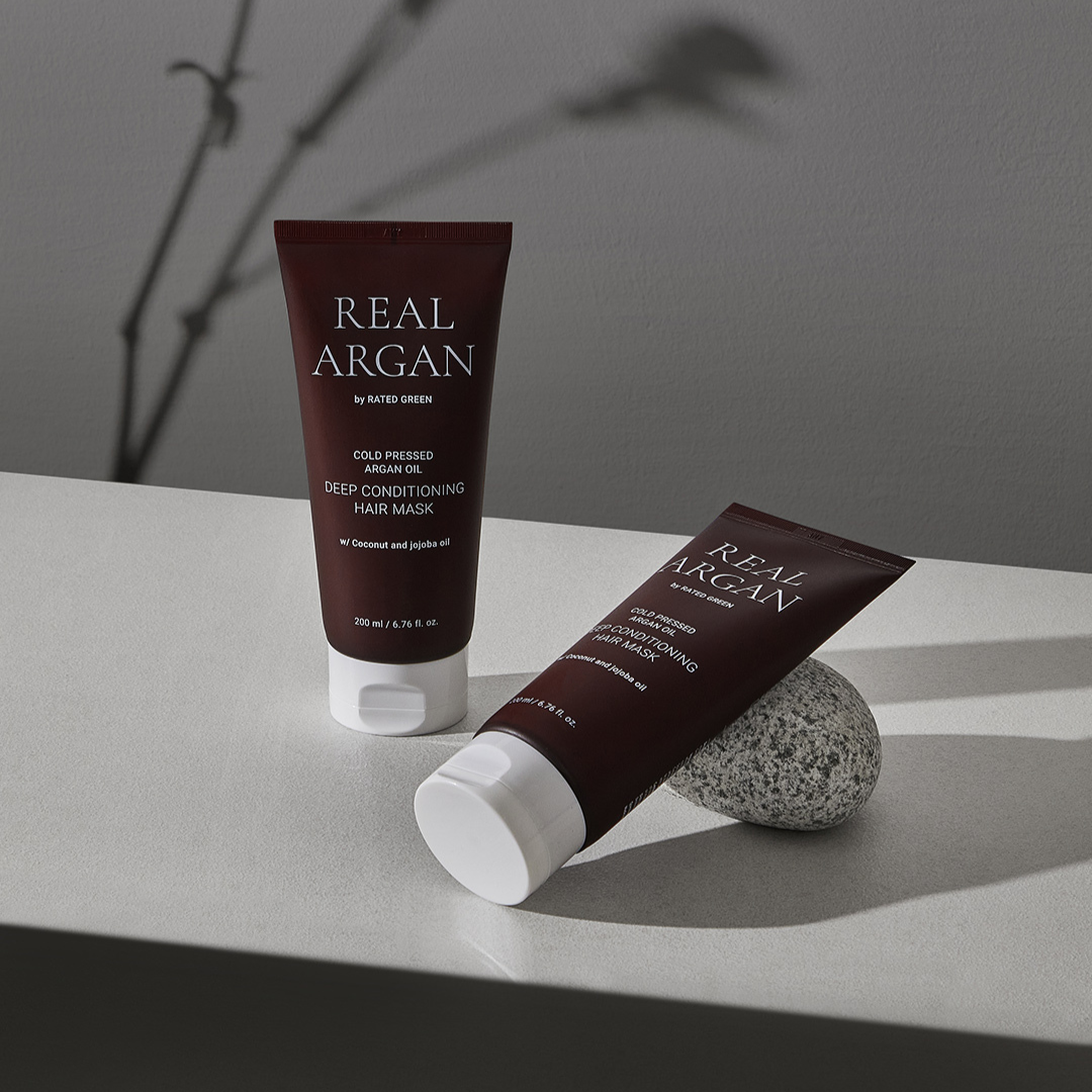 Маска глибоко-кондиціонуюча арганова для волосся REAL ARGAN Rated Green 200 мл