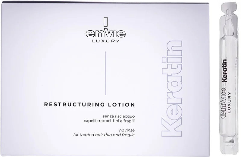 Ампули для реконструкції пошкодженого волосся LUXURY KERATIN ENVIE 10*10 мл