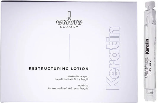 Ампули для реконструкції пошкодженого волосся LUXURY KERATIN ENVIE 10*10 мл