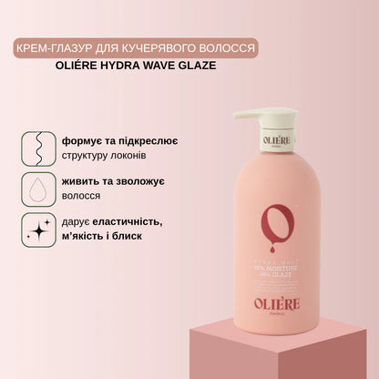 Крем-глазур для кучерявого волосся Hydra Wave OLIE'RE PARIS 500 мл