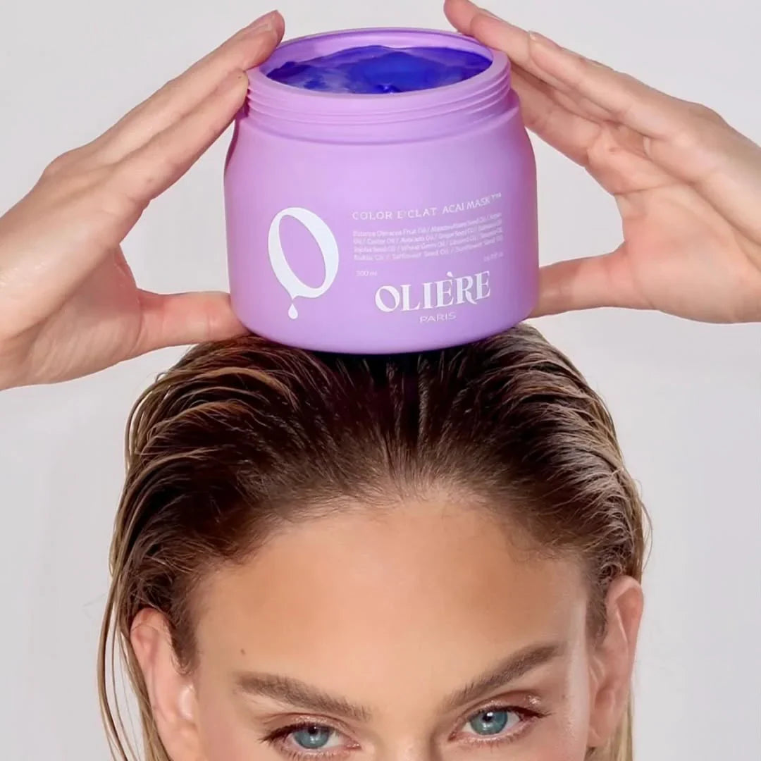 Маска для нейтралізації жовтих та помаранчевих відтінків волосся Color E'Clat Acai OLIE'RE PARIS 500