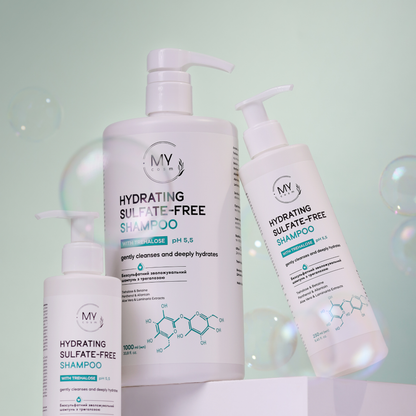 Шампунь безсульфатний зволожувальний з трегалозою Hydrating Sulfate-free MY cosm, 250 мл