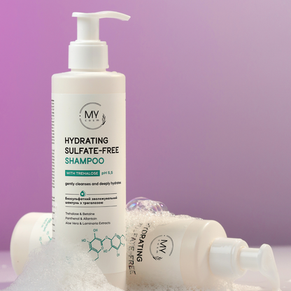 Шампунь безсульфатний зволожувальний з трегалозою Hydrating Sulfate-free MY cosm, 250 мл