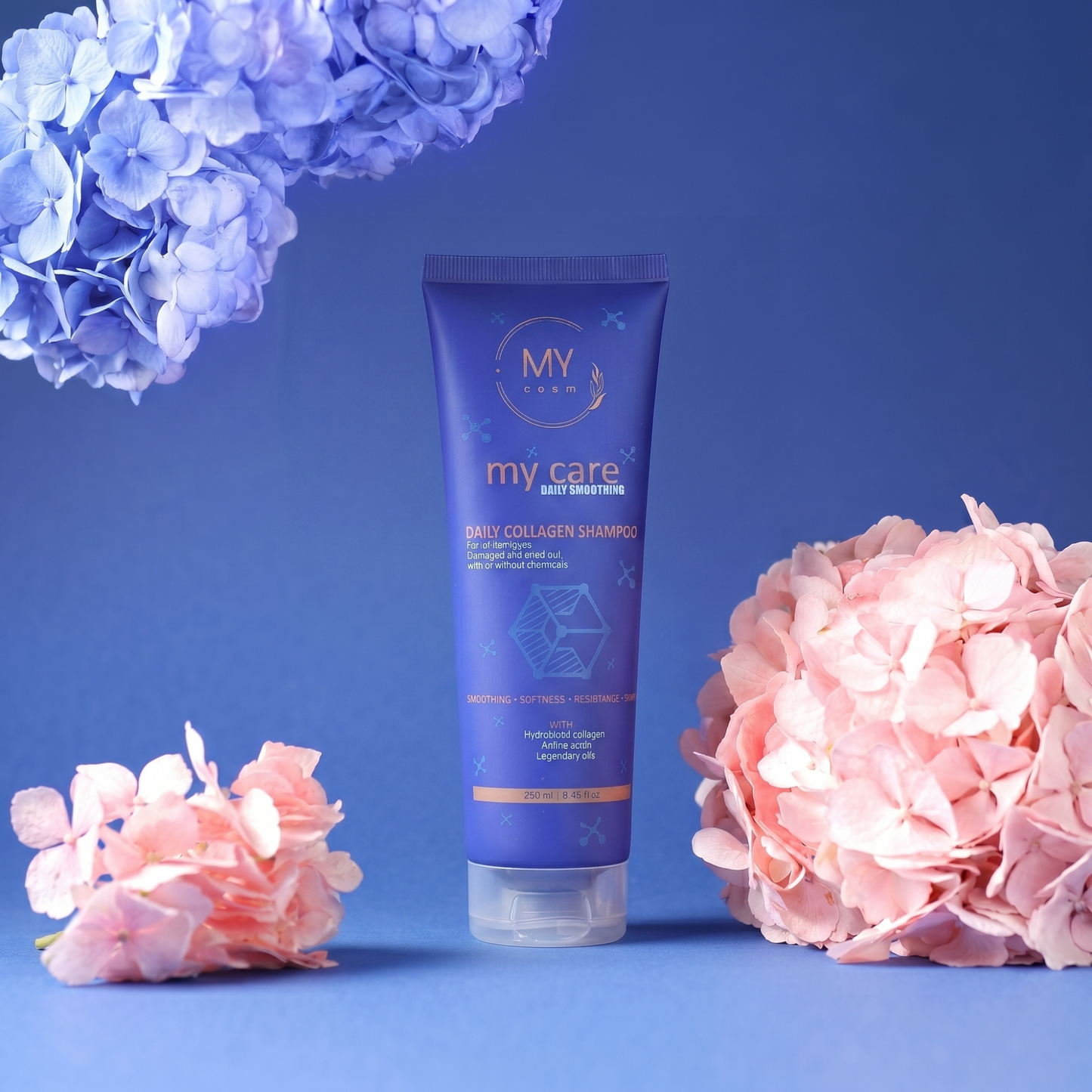 Шампунь для волосся щоденний розгладжуючий Daily Smoothing Collagen MY cosm, 250 мл