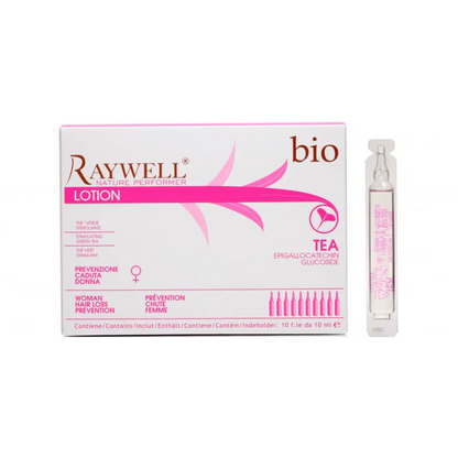 Ампули проти випадіння волосся для жінок BIO TEA RAYWELL 10*10 мл