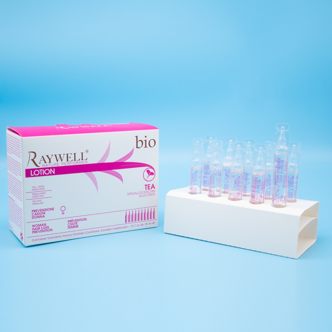 Ампули проти випадіння волосся для жінок BIO TEA RAYWELL 10*10 мл