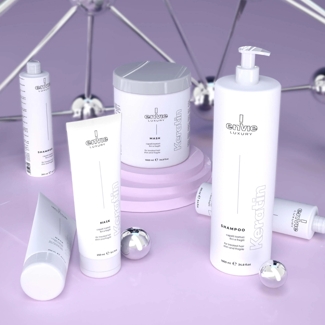 Маска капілярна для пошкодженого волосся з кератином LUXURY KERATIN ENVIE 250 мл