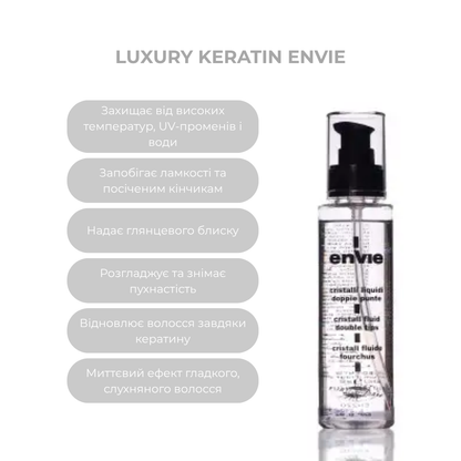 Рідкі кристали інтенсив з кератином KERATIN ENVIE 100 мл