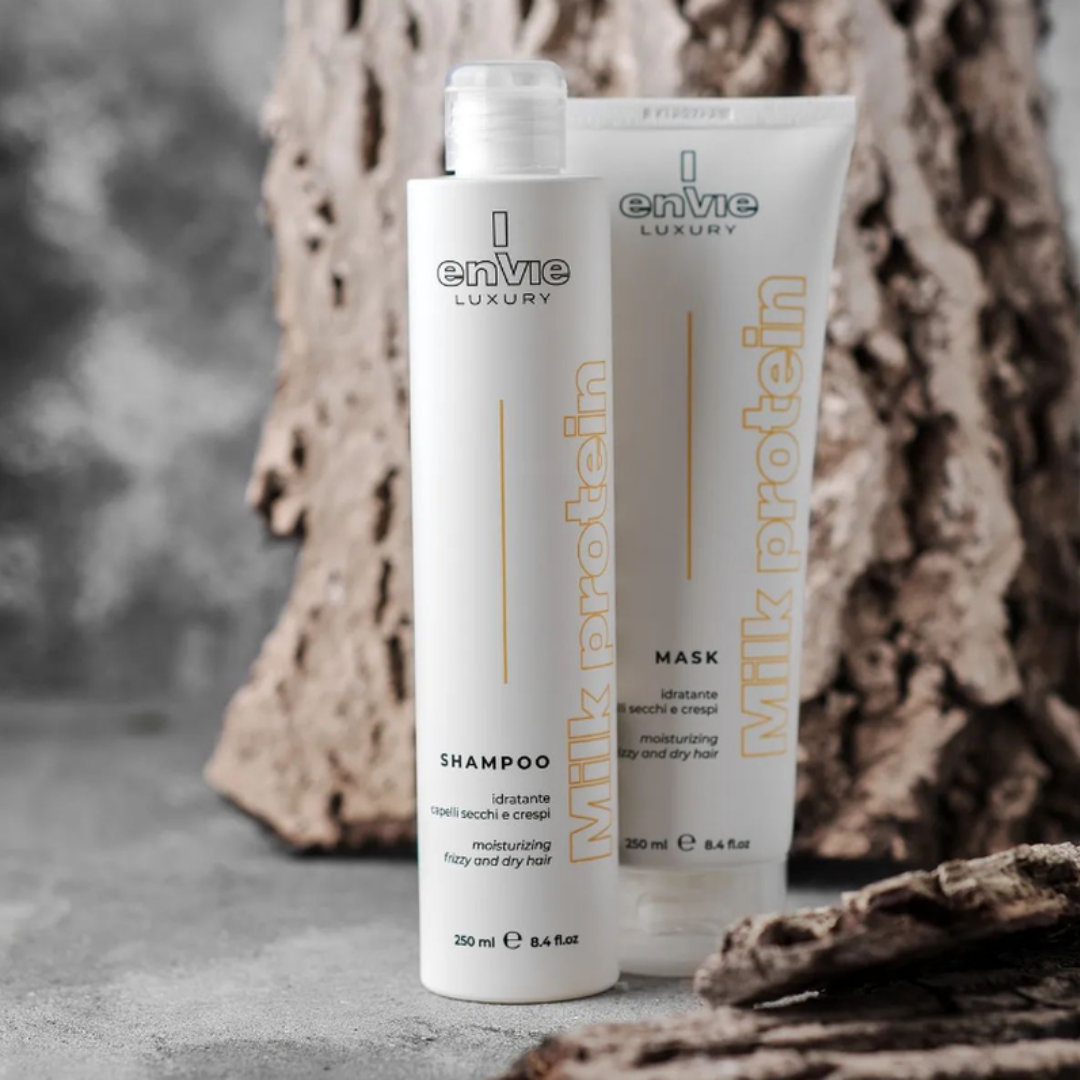 Шампунь для сухого та кучерявого волосся з молочними протеїнами LUXURY MILK ENVIE 250 мл