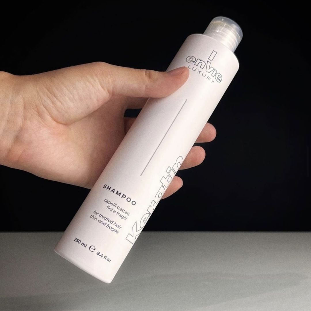 Шампунь капілярний для пошкодженого волосся з кератином LUXURY KERATIN ENVIE 250 мл