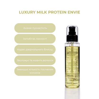 Рідкі кристали з молочними протеїнами та аргановою олією LUXURY MILK ENVIE 100 мл