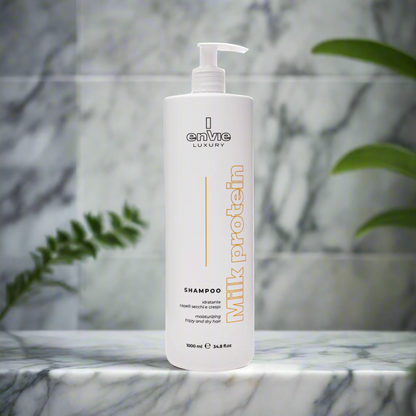 Шампунь для сухого та кучерявого волосся з молочними протеїнами LUXURY MILK ENVIE 1000 мл