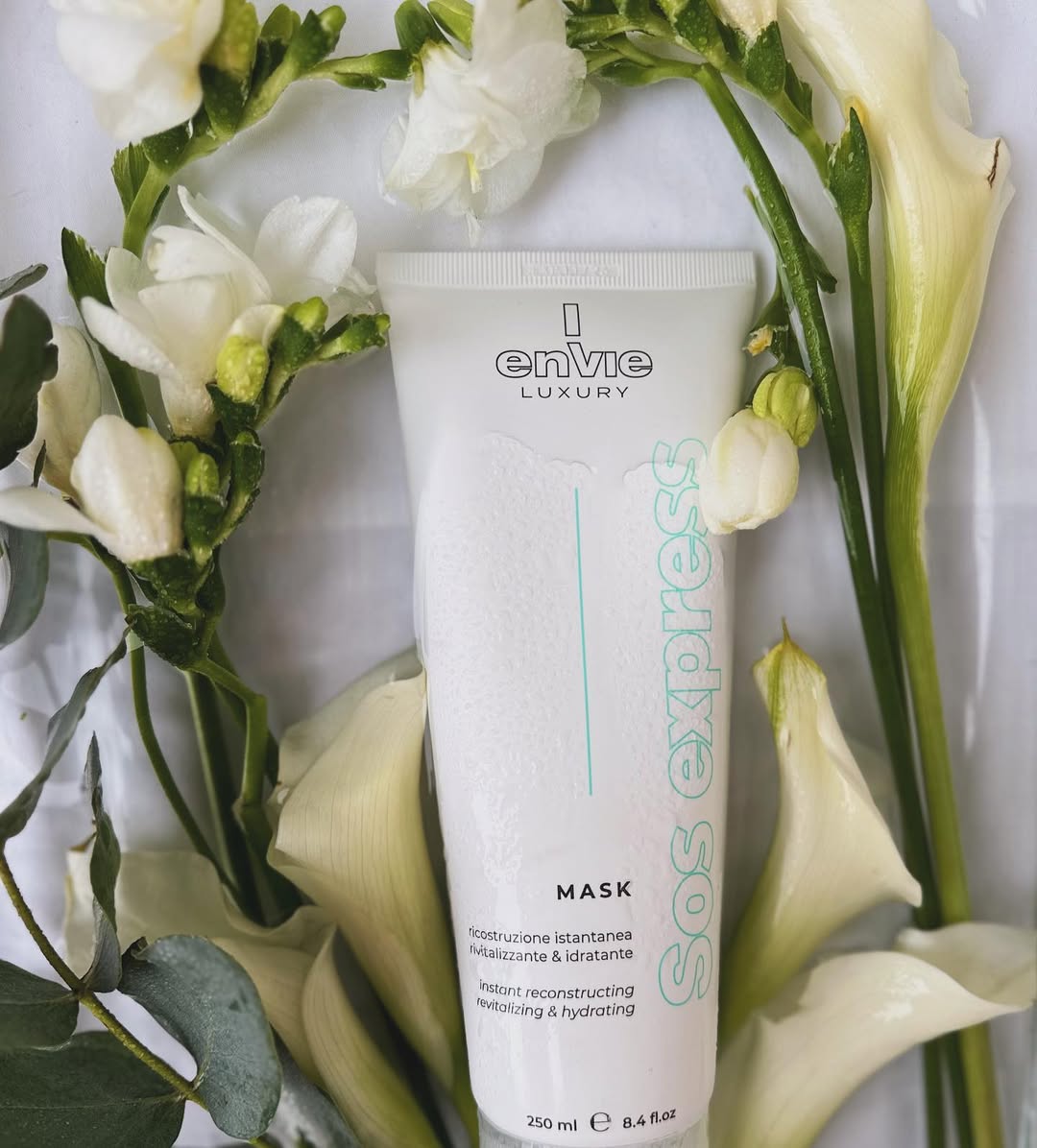 Маска для миттєвого відновлення сухого волосся амінокислотна LUXURY SOS ENVIE 250 мл