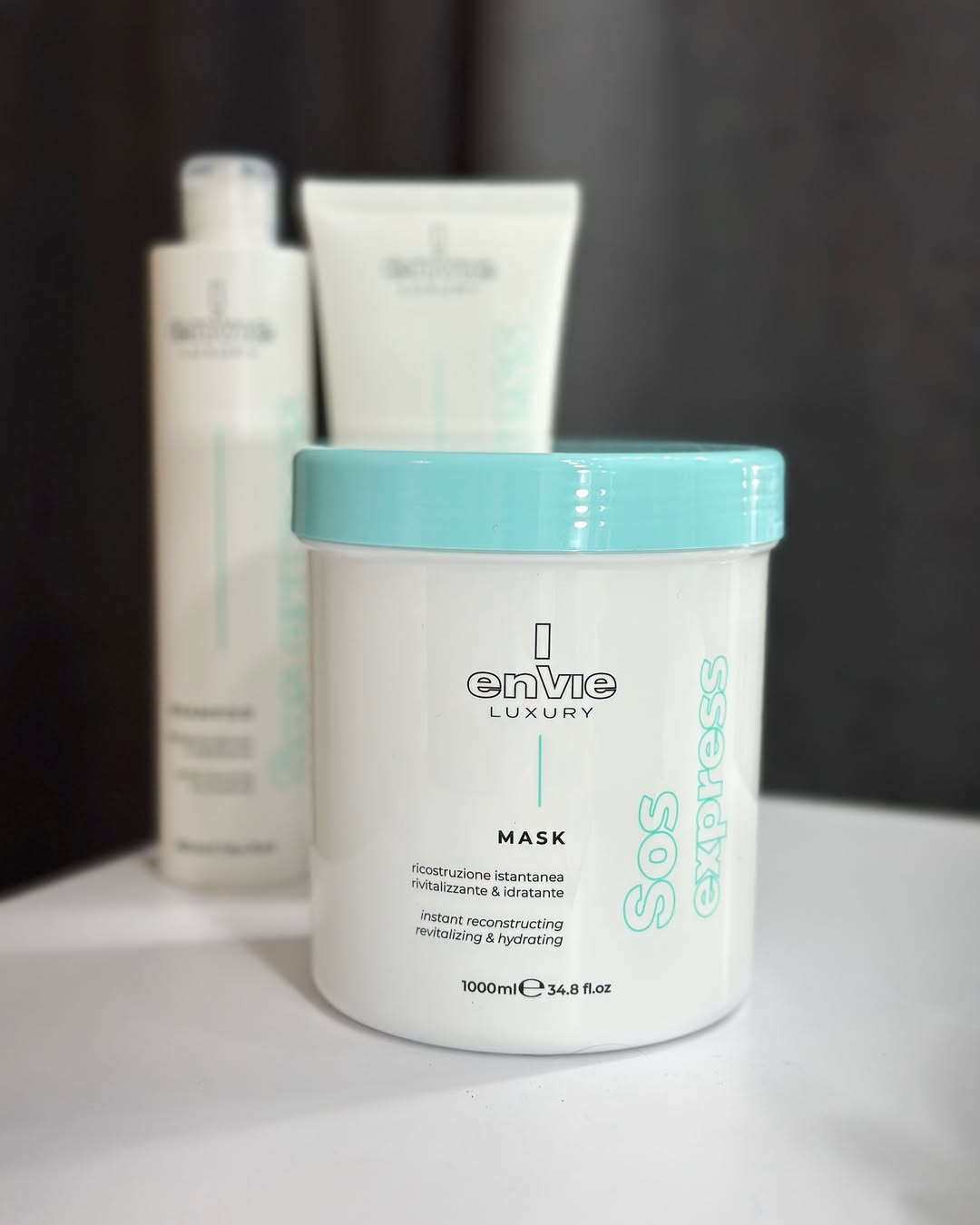 Маска для миттєвого відновлення сухого волосся амінокислотна LUXURY SOS ENVIE 1000 мл