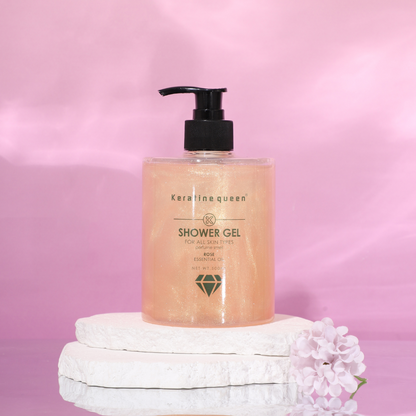 Гель для душу з олією троянди Keratin Queen, 500 мл