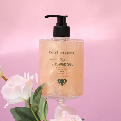 Гель для душу з олією троянди Keratin Queen, 500 мл