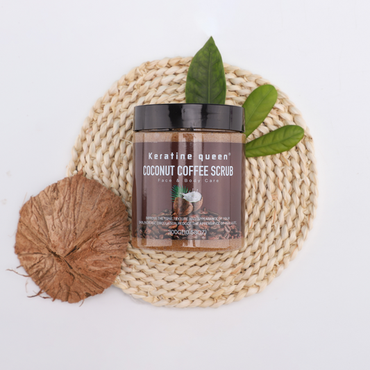 Скраб для тіла з ароматом кави Keratin Queen, 300 г