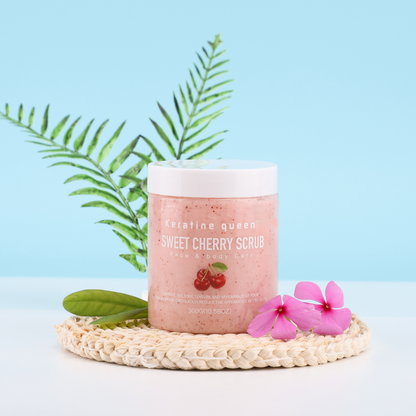 Скраб для тіла з ароматом вишні Keratin Queen, 300 г