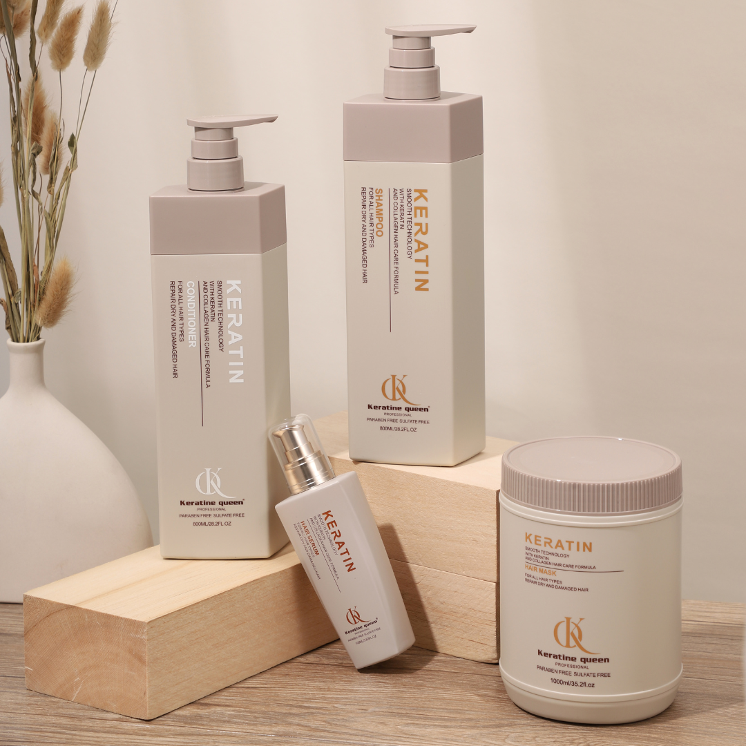 Шампунь для волосся після хімічних процедур з кератином Keratin Queen, 750 мл