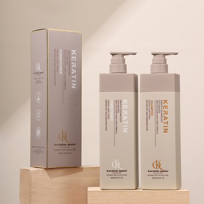 Шампунь для волосся після хімічних процедур з кератином Keratin Queen, 750 мл
