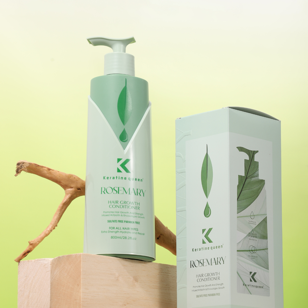 Кондиціонер для росту волосся з розмарином Keratin Queen, 800 мл
