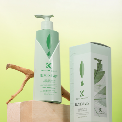 Кондиціонер для росту волосся з розмарином Keratin Queen, 800 мл