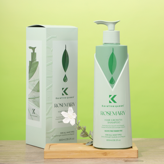 Шампунь для росту волосся з розмарином Keratin Queen, 800 мл