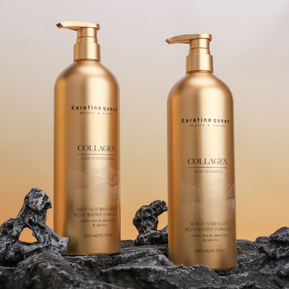 Кондиціонер для сухого та пошкодженого волосся з колагеном Keratin Queen, 750 мл