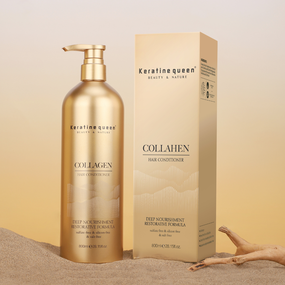 Кондиціонер для сухого та пошкодженого волосся з колагеном Keratin Queen, 750 мл