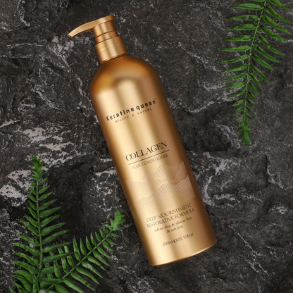 Кондиціонер для сухого та пошкодженого волосся з колагеном Keratin Queen, 750 мл