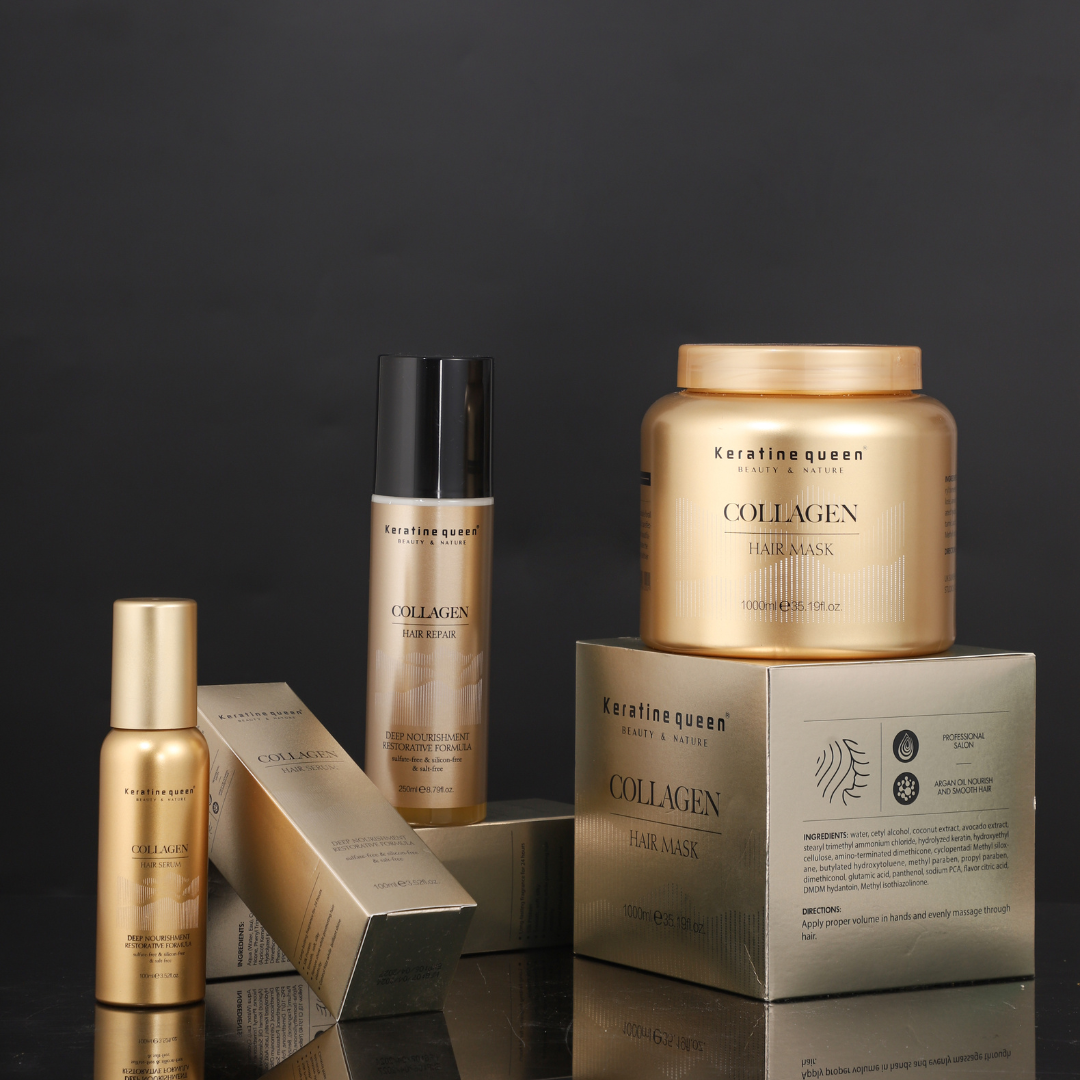 Спрей для пошкодженого волосся відновлення та блиск Keratin Queen, 250 мл