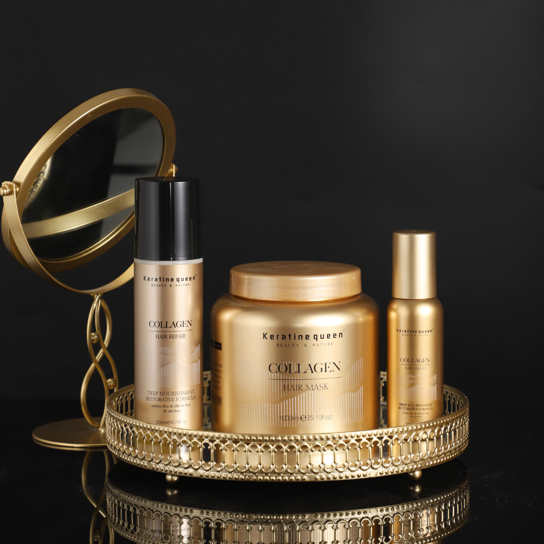 Сироватка для пошкодженого волосся інтенсивне відновлення з колагеном Keratin Queen, 100 мл