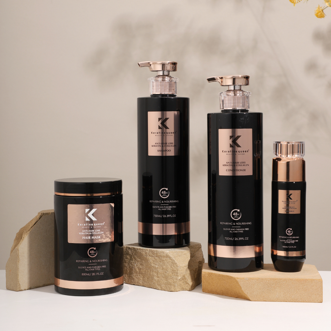 Шампунь проти випадіння волосся з колагеном Keratin Queen, 750 мл