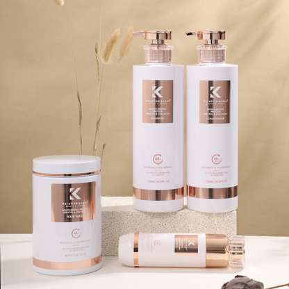 Олійка для зволоження та блиску сухого пошкодженого волосся з колагеном Keratin Queen, 100 мл